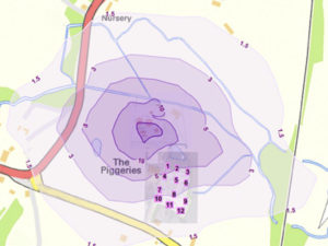 An odour dispersion model