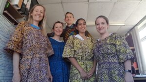 The odour consultancy team were thrilled to receive a gift of traditional Tanzanian dress from Lissa