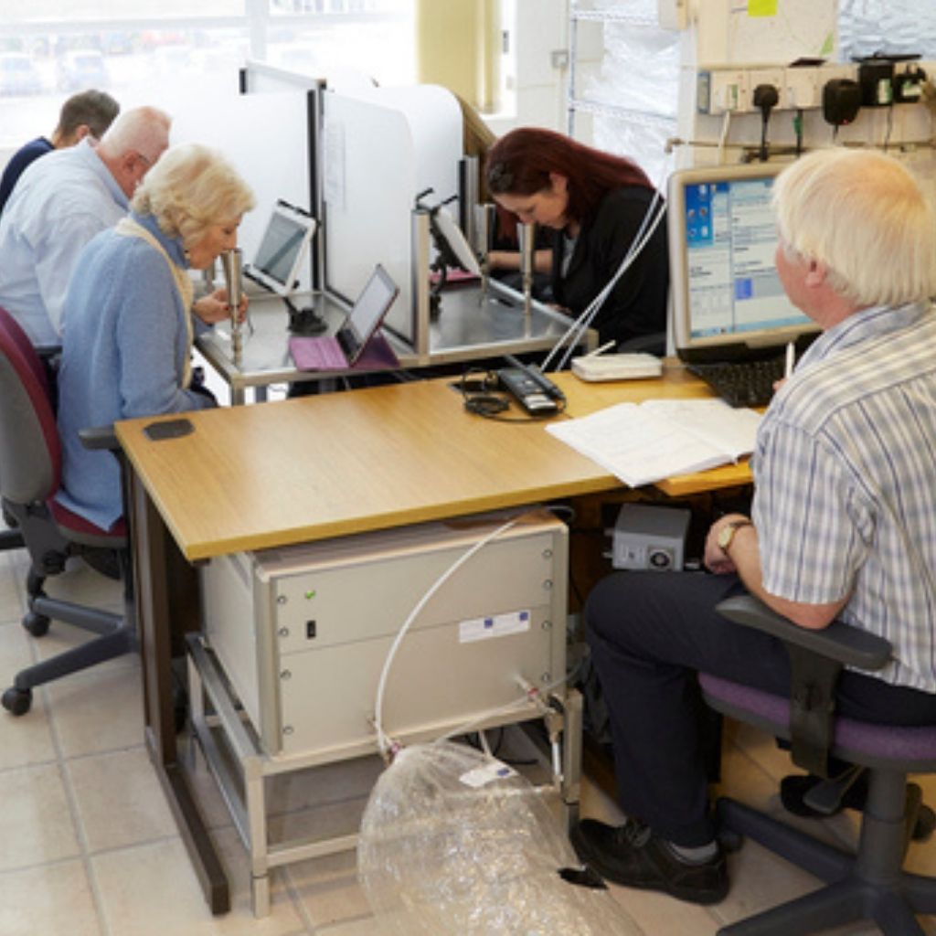 Odour panellists at work in the odour test lab at Silsoe Odours
