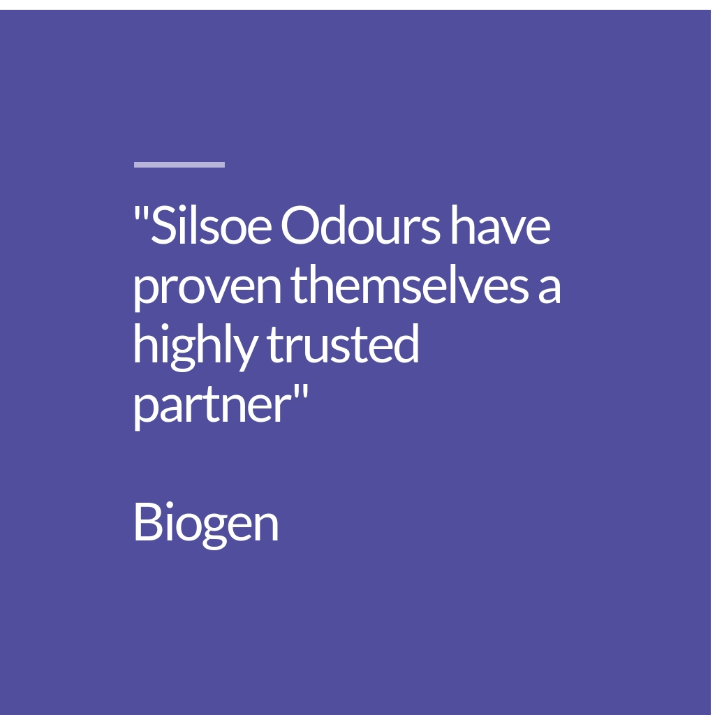 Silsoe Odours have proven themselves a highly trusted partner - Biogen