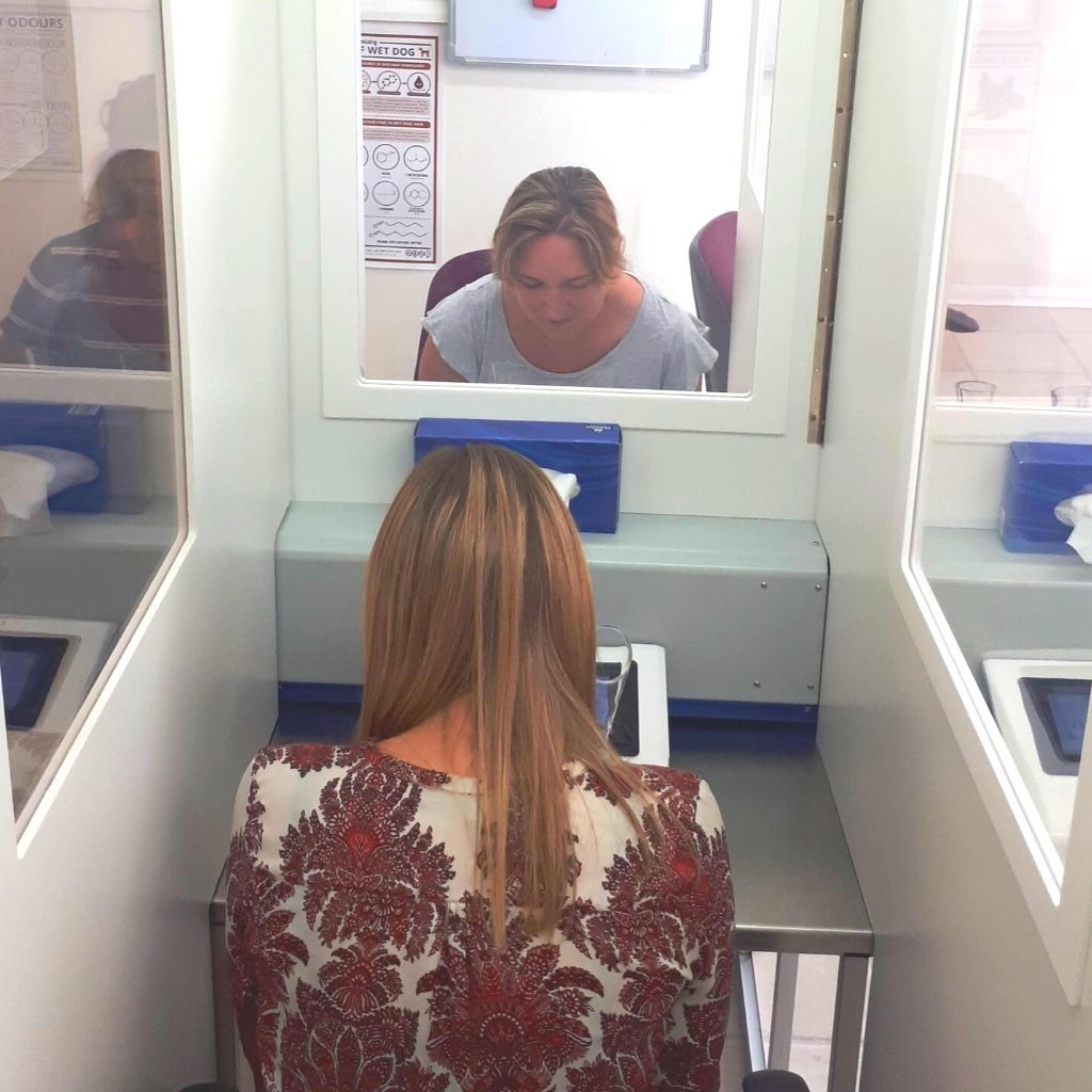 You can attend the Covid-compliant Silsoe Odours laboratory for odour sensitivity testing.