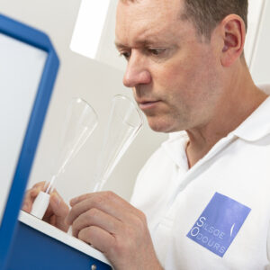 Odour Panel Member, Chris, has a very reliable nose!