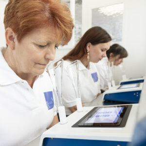 Odour samples collected during odour impact assessments are tested in the Silsoe Odours laboratory by our odour panel.