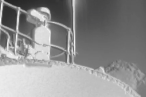 Optical Gas Imaging can identify atmospheric emissions which are invisible to the naked eye, such as this methane plume